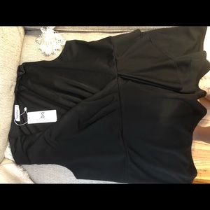 2xl black flattering blouse